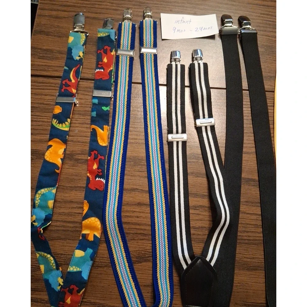 Lot of 10 Suspenders Baby Toddler Adjustable All 22